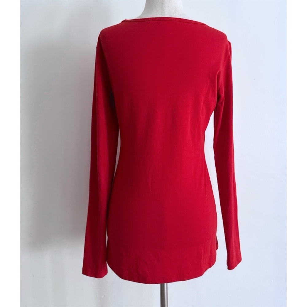Peruvian Connection Layering Tee Long Sleeves Pima Cotton Lycra T-shirt Top S - Picture 6 of 9